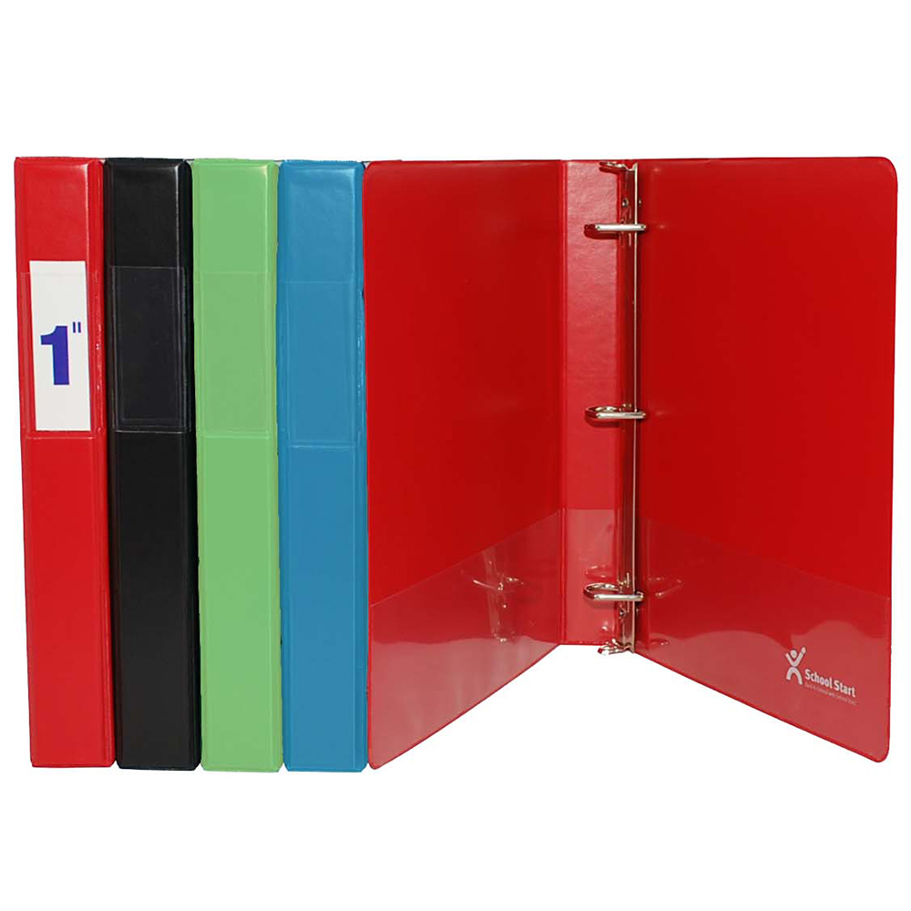 School Start D-Ring Binder (1", Assorted) - Image 1